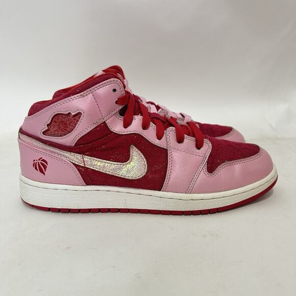 Nike Jordan 1 Mid Retro Premium GS “Valentine's Day” - Picture 4 of 11